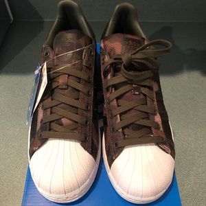Adidas Superstars Dark Green Camo
